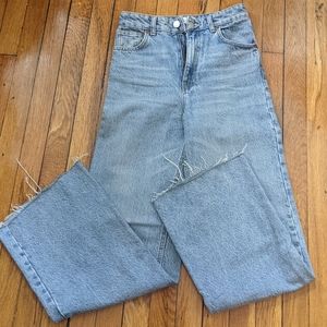 Zara High Rise Wide Leg Jeans